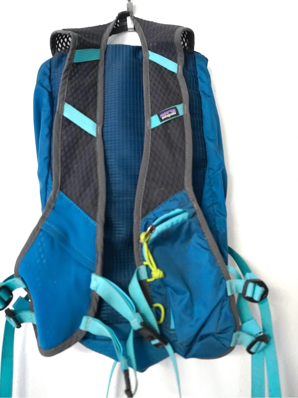 Vntg Patagonia Nine Trails Lightweight Hike Run Backpack Bag 49510 Blue 15 L
